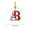 B, variant on HomeDM 26 Letter Ornaments, Acrylic Hanging Alphabet Pendant for Xmas Wreaths, Letter G, Christmas Tree Party Home Decorations