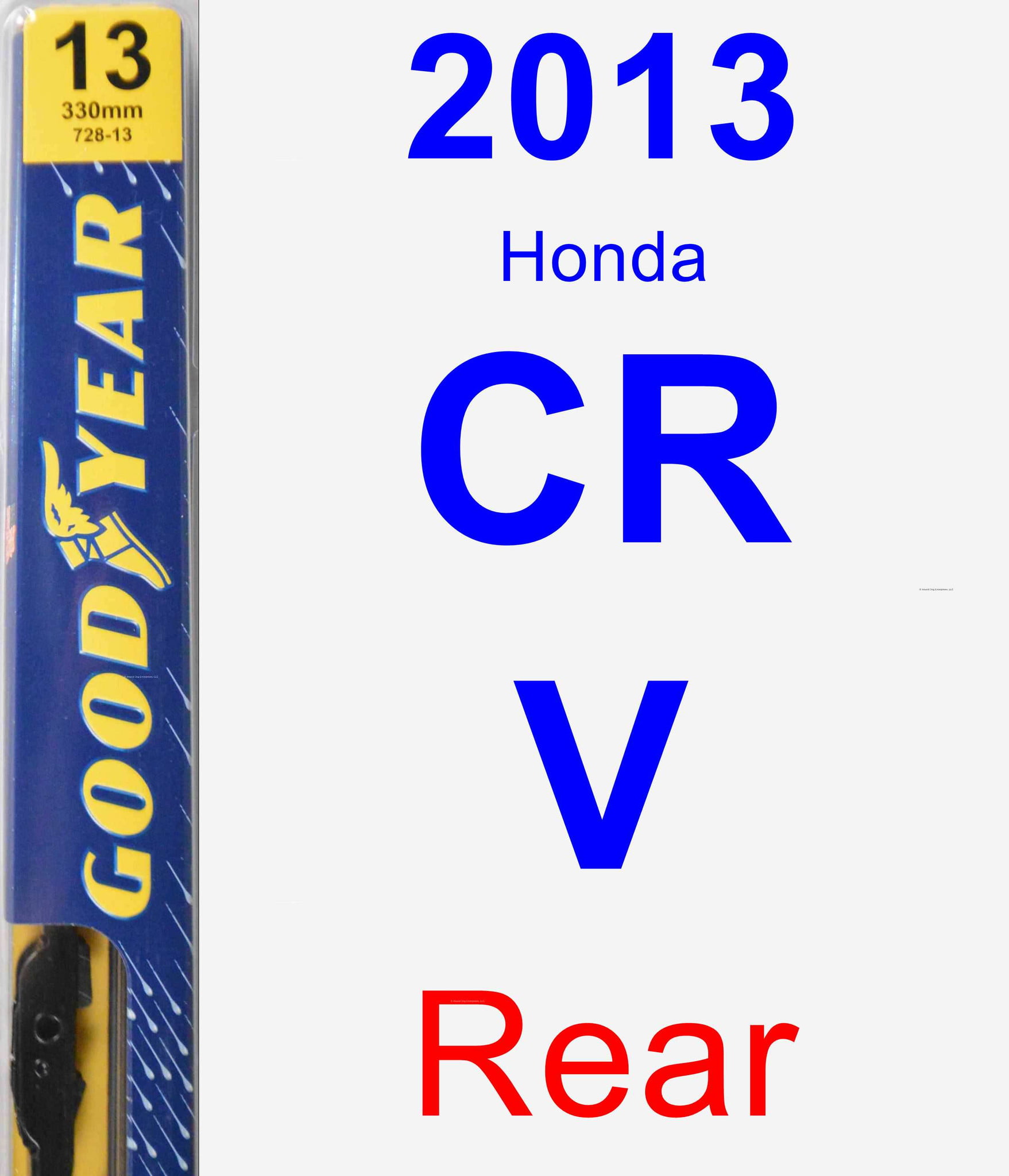 2013 Honda CR-V Rear Wiper Blade - Premium - Walmart.com - Walmart.com 2013 Honda Cr V Rear Wiper Size