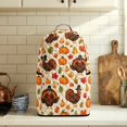 thumbnail image 6 of FOR U DESIGNS Turkey Pumpkin Maple Leaf Print Blender Cover Thanksgiving Decor Washable, Stain Resistant, with Top Handle & Pockets, Fits Coffee Maker & Juice Machine, 6 of 7