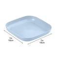 thumbnail image 3 of CuiLiyq Square Dinner Plate, Plastic Dinner Plate Salad Plate, Multipurpose Lightweight Plastic Snack Bowls, Salad Side Dish for Party Wedding Camping, 7 Inch, Light Blue, 3 of 5