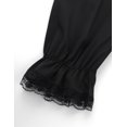 thumbnail image 6 of TiaoBug Kids Girls Lace Trim Victorian Pantaloons Solid Color Loose Bloomer Pants Pants Black 12, 6 of 7