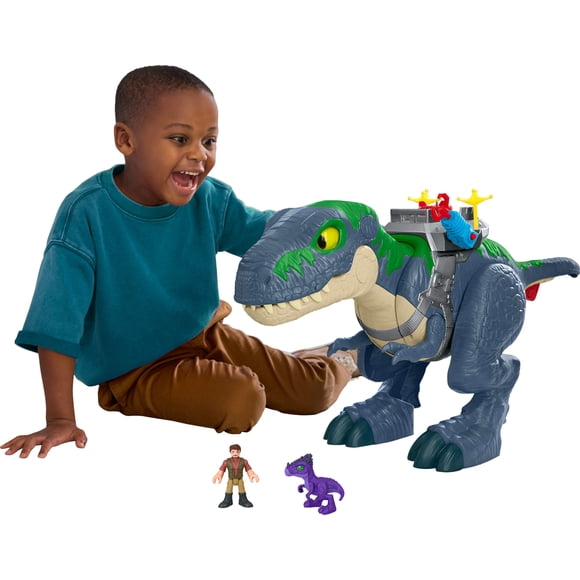 Fisher-Price-T-Rex Mâchoires Redoutables Imaginext-avec figurines