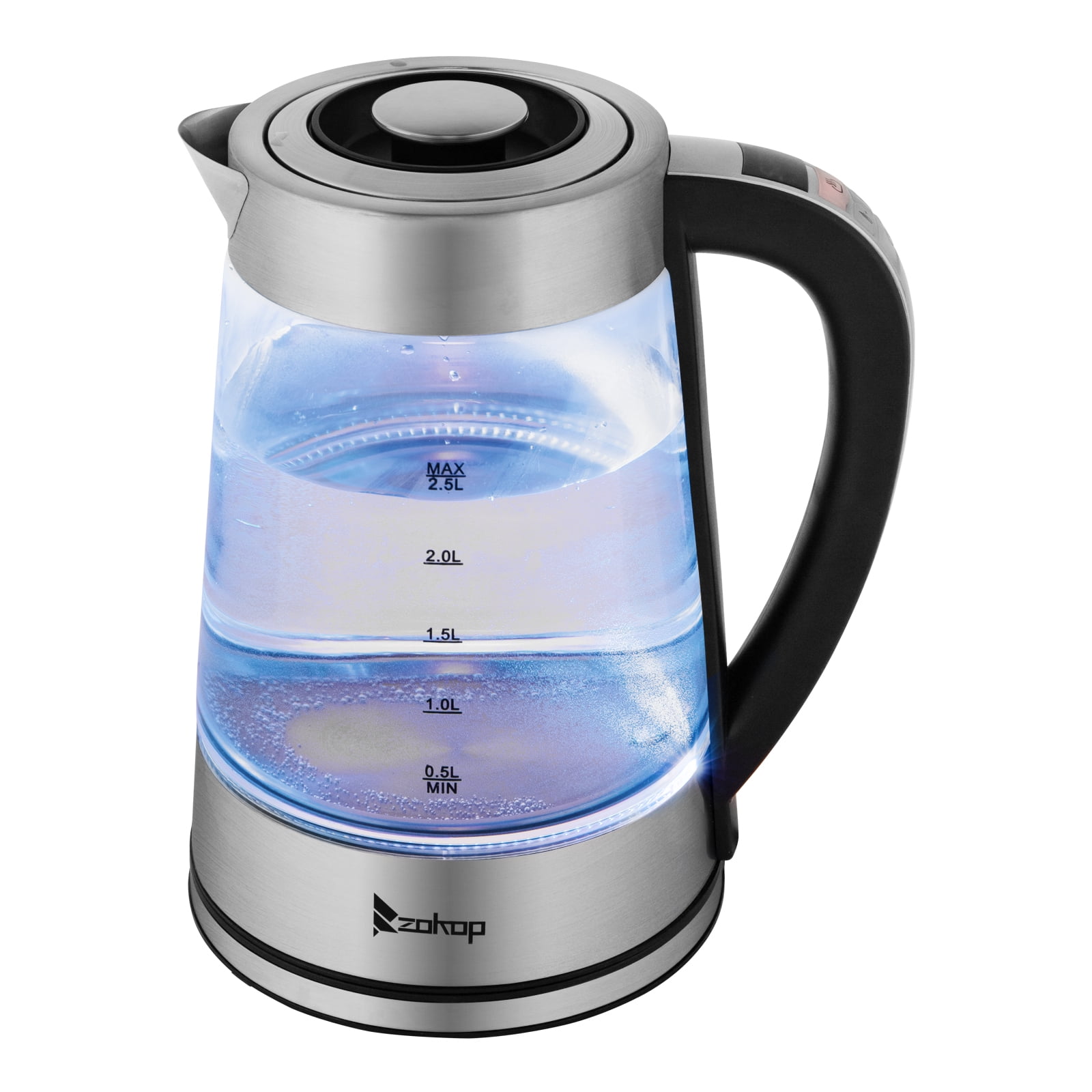 Electric Kettle with Temperature Control, 2 L/1200W Glass Electric Tea  Kettle with Auto-Shut Off, 10 Cups Electric Kettle with 12Hrs Keep Warm  Function, Boil-Dry Protection, Fast Boiling & Cordless 
