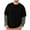 Black（mens shirts）, variant on GuangCheng Mens Fake Two-Piece Long Sleeve T-Shirts with Striped Cuffs,Oversized Fit,Soft,Crewneck,Casual Sweatshirts,White,Size 3XL