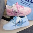 thumbnail image 2 of Zapatillas de deporte de dibujos animados de Disney Stitch Angel para mujer, transpirables, versátiles, para parejas, zapatos de tabla Y2k, bonitos zapatos de ocio para estudiantes, regalos, 2 of 5