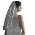 thumbnail image 3 of Hand-Beaded Double-Layer Bridal Veil - White, Minimalist, Vintage, Heavy Craftsmanship | Proposal Prop, 3 of 9