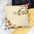 thumbnail image 2 of BANET Fall Throw Pillow Cushion Cover, Leaf Group Motion in Transition from Summer to Winter Season Theme, Decorative Rectangle Accent Pillow Case 18x18in, 2 of 5