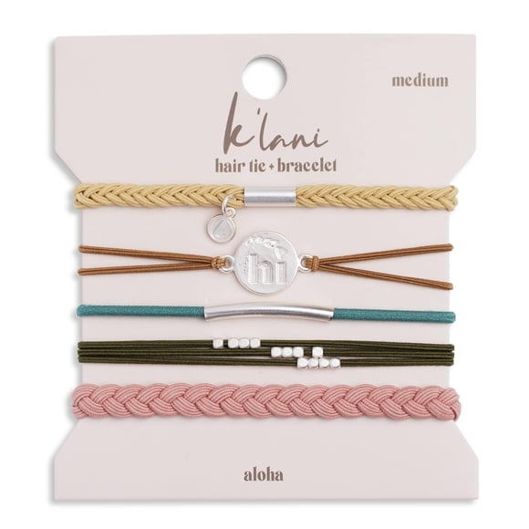 K'lani Pulseras de ancla para mujer - Pulseras elásticas y lazos para el cabello bohemios - Lindos lazos para el cabello para mujeres y accesorios para lazos para el cabello - Pulseras elegantes estil