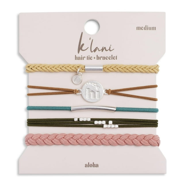 K'lani Pulseras de ancla para mujer - Pulseras elásticas y lazos para el cabello bohemios - Lindos lazos para el cabello para mujeres y accesorios para lazos para el cabello - Pulseras elegantes estil