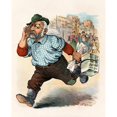 thumbnail image 2 of Samuel Ehrhart 15x18 Gold Ornate Wood Frame and Double Matted Museum Art Print Titled - Tammany's Anti-Trust Game (1900), 2 of 4