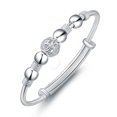 thumbnail image 2 of 2023 nuevo Plata de Ley 925 alta calidad simplicidad cuentas pulsera romántica cadena para mujer compromiso fiesta joyería de boda, 2 of 2