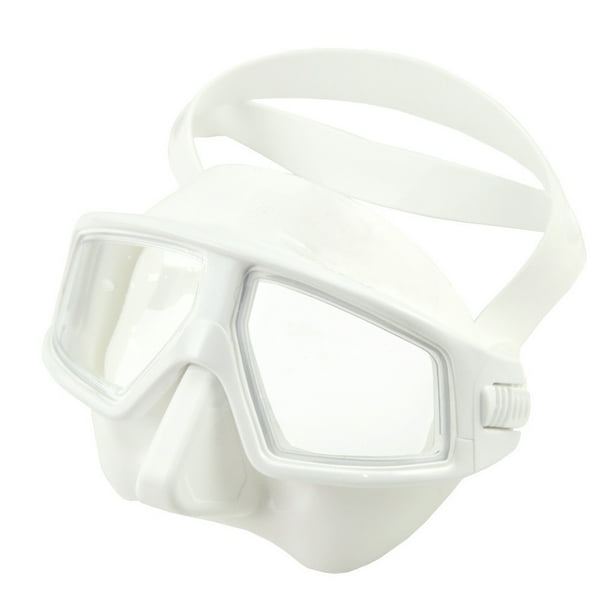 Soidarity Keep Diving DM-405 Protector facial de silicona Hombres Mujeres Adolescentes Escudo de protección ocular impermeable Protectores submarinos Deportes acuáticos Blanco Soidarity OD002591-02B