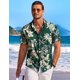 thumbnail image 2 of Camisa COOFANDY verde con palmeras hawaianas talla XL, 2 of 6