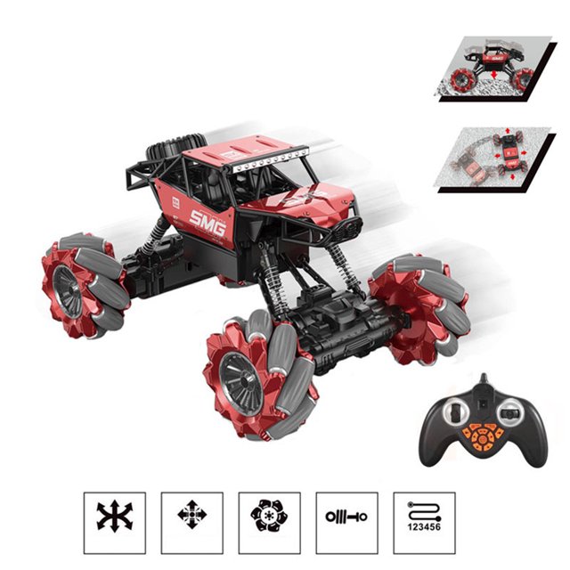 Remote Control Off-road Vehicle Four-wheel Drive High-speed Climbing Dumper Stunt Car Rollover Racing Car Toy For Boys