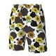 thumbnail image 4 of Balery Black Cow Sunflowers Traje de Baño Estilo Hawaiano para Hombre, Shorts de Secado Rápido con Bolsillos-Large, 4 of 6