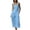 Light Blue, variant on Zynoxe Linen Sets for Women Two Piece Summer Square Neck Button Top Wide Leg Pants Matching Sets Business Casual Outfits for WomenLight BlueS