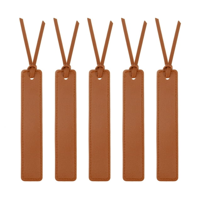 Uxcell 6 Pcs Marcador de Cuero, Marcadores de Libros Cosidos Clásicos para Lectura de Libros, Accesorios para Lectores, Escritores, Hombres, Mujeres, Maestros, Azul