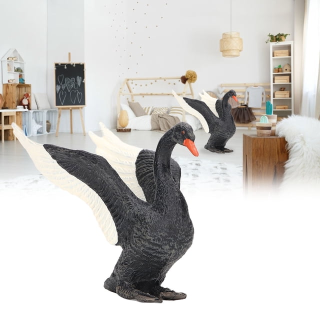 Modelo De Cisne Negro, Estatuilla De Cisne Negro Ecológica De PVC Premium De Amplia Aplicación Para Niños