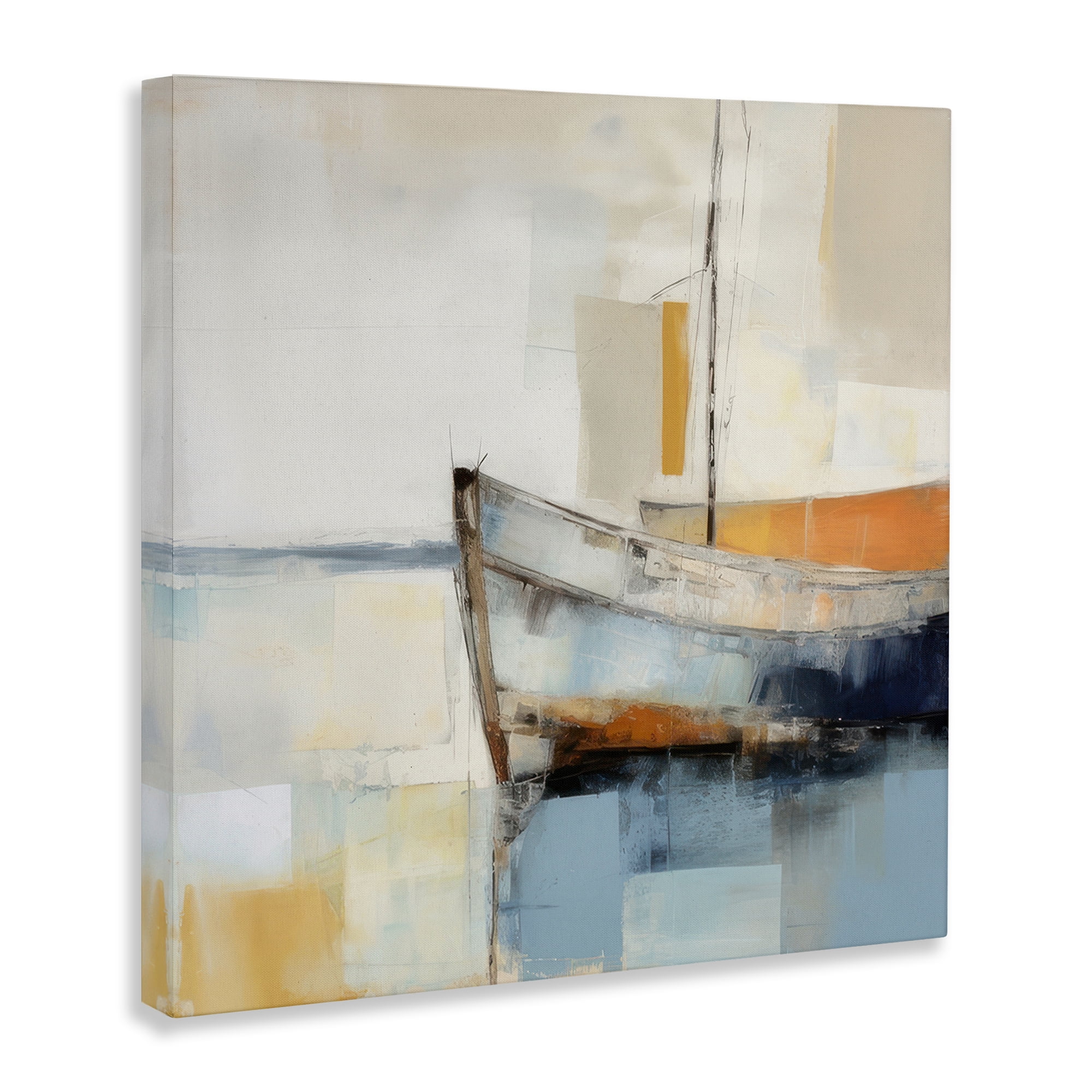 Stupell Industries Coastal Charm Expedition Nautical & Beach Painting Wrapped Canvas Art Print Wall Art, 24 x 24