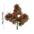 thumbnail image 3 of Fall Decorations Thanksgiving Decorations - Artificial Red Maple Leaf Branch Plastic Green Plant Decorative Accent For Seasonal Indoor Displays, 3 of 6