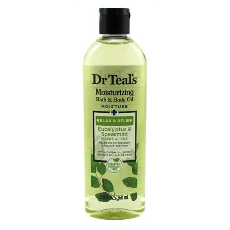 Dr Teals Bath & Body Oil Relax & Relief Eucalyptus 8.8oz (Pack of 3)