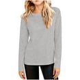 thumbnail image 3 of Bovxnpu Girls Long Sleeve Shirts Undershirts Kids Long Sleeve Crew Neck Soft Cotton Base Layer Top Outfits, 3 of 10