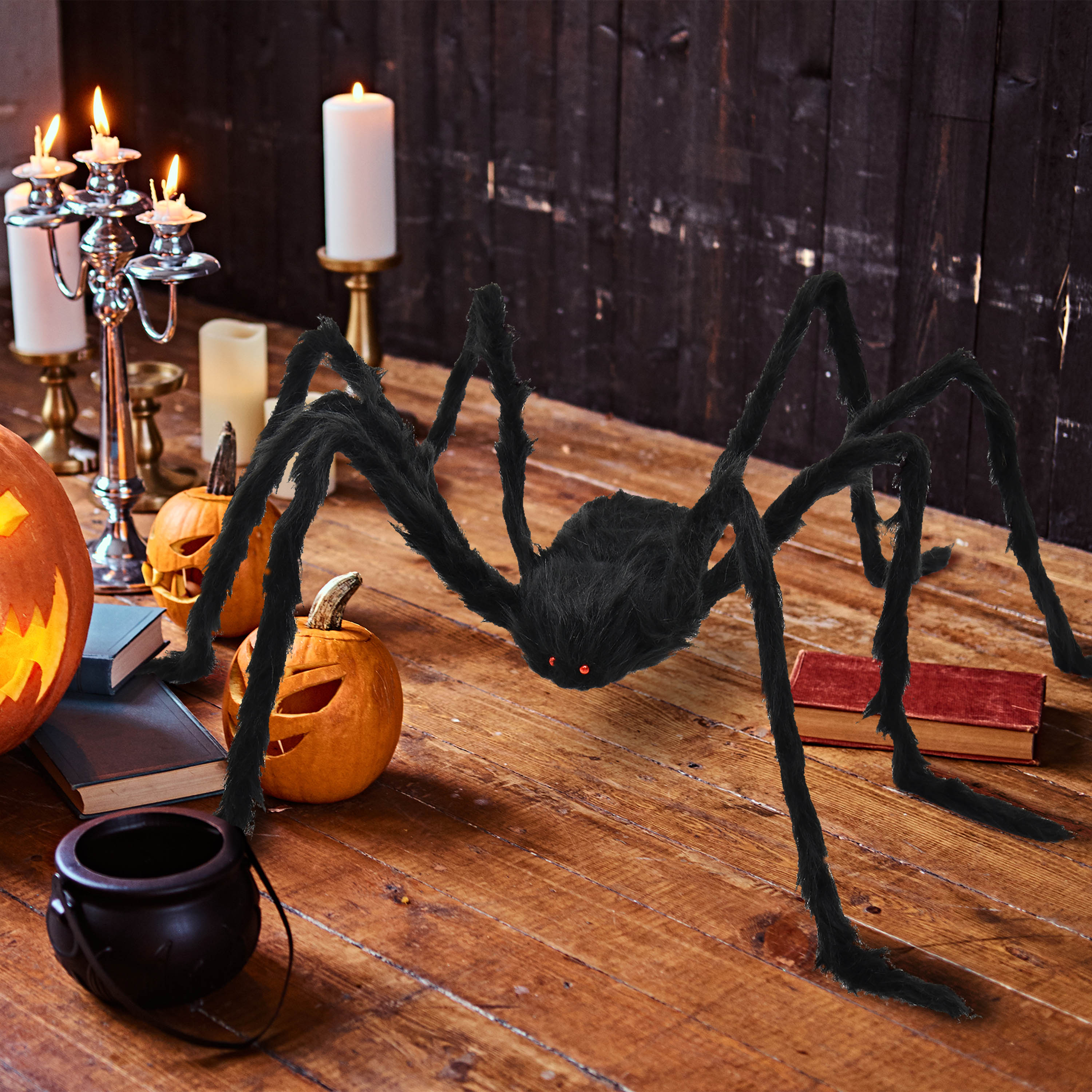 Way To Celebrate Furry Spider Halloween Decoration 50 Inches photo 2