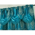 thumbnail image 2 of Kenyon Damask Textured Jacquard 54 x 84 in. Single Rod Pocket Curtain Panel w/Attached 18 in. Valance, 2 of 7