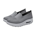 thumbnail image 1 of 1 par de zapatillas deportivas de malla para mujer, transpirables y relajantes, con suela gruesa., 1 of 6