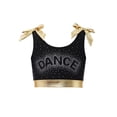 thumbnail image 3 of Haitryli Kids Girls Metallic Sports Tank Tops Sleeveless Rhinestone Dance Crop Top Jazz Hip Hop Ballet Vest Gold 8, 3 of 7