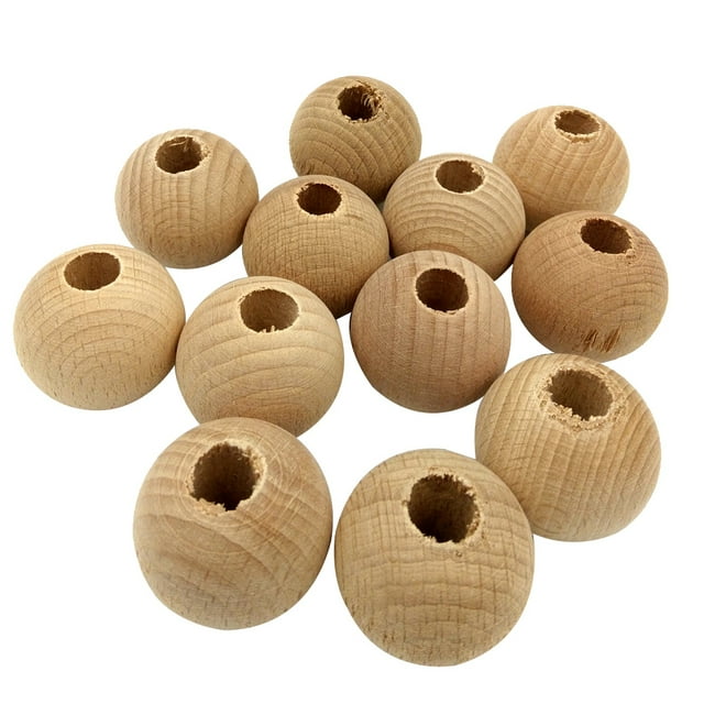 Cuenta redonda de madera natural.,cuentas de madera,Cuentas espaciadoras,Cuentas sueltas,Fabricación de joyas,cuentas redondas,Hallazgos de amuletos,Cuenta de madera natural.