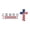 1pc, variant on EVHRZN Blessed Jesus Edition Cross Emblem Metal Badge, Raised Letter 3D Chrome Christian American Flag Car Emblem for Truck SUV, Christian car Accessories