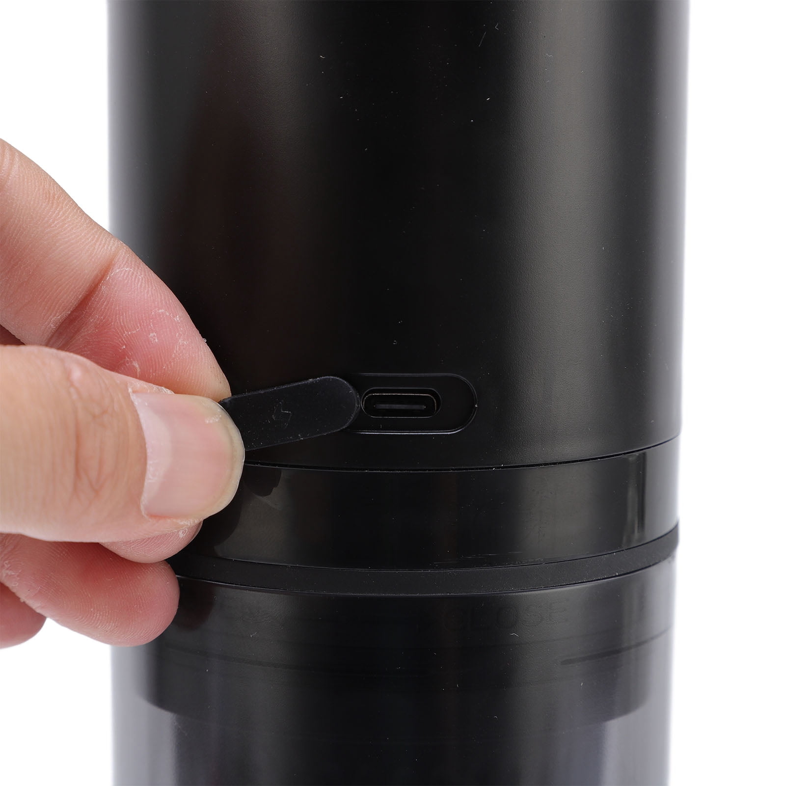 Riousery Portable Coffee Maker 17Bar Electric Espresso Machine for Travel and Outdoor, Compatible with Powder and Capsules, BPA Free, 13.39 inches / 34 cm, Black