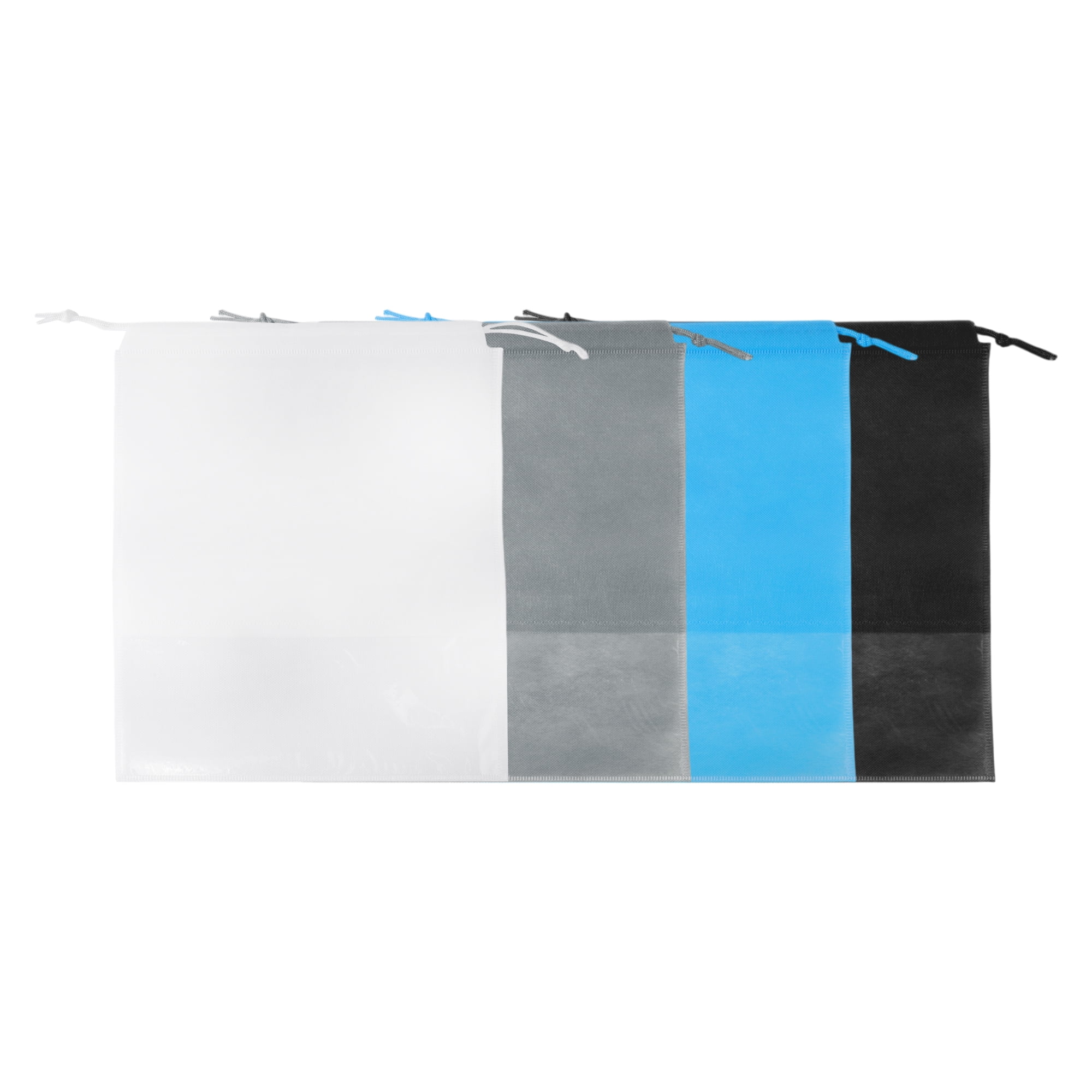 Unique Bargains 10 Pcs  Dustproof Shoe Dust Bag Shoes Storage Bag Travel Drawstring Storage Bag White