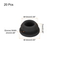 thumbnail image 3 of 20 piezas de tapones de bloqueo de silicona tipo snap-in, ranura estrecha de 10 mm y 2 mm para sellado impermeable en la cocina, color negro, 3 of 7