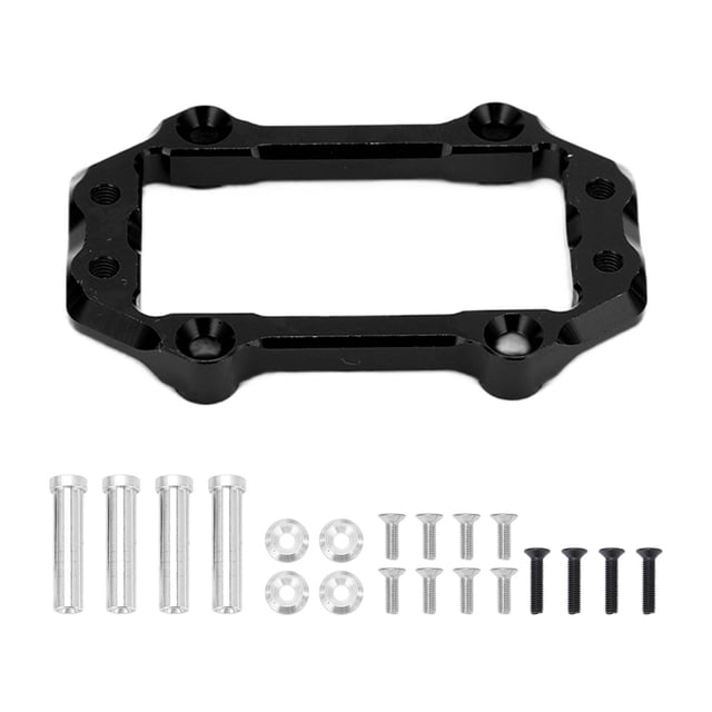 Soporte de montaje de servo de dirección Sincero de Aleación de aluminio para coches Arrma Kraton 1/8 RC color negro
