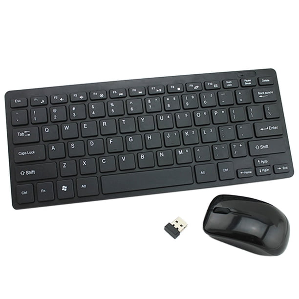 Mini juego de ratón ergonómico con teclado USB inalámbrico de 2,4G, suministros para ordenador portátil de escritorio y entretenimiento de oficina kenally DZ7590-02