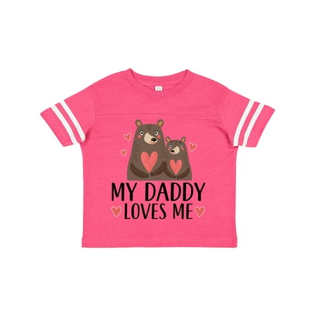 

Inktastic My Daddy Loves Me Bear Gift Toddler Boy or Toddler Girl T-Shirt