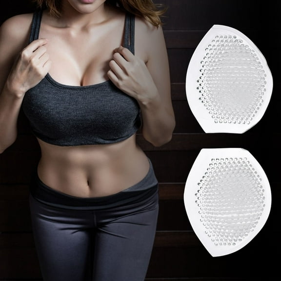 WORGEOUS 1 pair Silicone Bra Pads Cover Cup Shaped Insert Bra Pads for Women Ladies