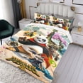 thumbnail image 3 of Franquicia de Kung Fu Panda Conjunto de sábanas temático, trío de piezas, cómodo y amigable con la piel, diseño único, regalo de decoración para el hogar para familiares, amigos y fans,140X210cm, 3 of 6