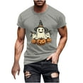 thumbnail image 2 of Blusas y camisas de manga corta y cuello redondo para hombre. Blusas/camisetas de manga corta con cuello redondo y estampado de Halloween para hombre. Blusa para hombre., 2 of 5