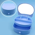 thumbnail image 3 of Girl Jewelry Box Lovely Cat 2-Layer Jewelry Case Jewelry Container with Mirror, 3 of 10