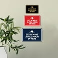 thumbnail image 2 of Signs ByLITA Classic Framed It's Always A Full Moon In Here Sign (Navy Blue/Gold) - Large, 2 of 6