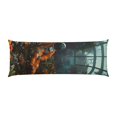 thumbnail image 2 of Body Pillow Cover, Astronaut In Botanical Garden Body Pillow Cases with Zipper Soft Breathable Smooth Skin Friendly Long Pillow Case 20x60 inches, 1Pcs, 2 of 7