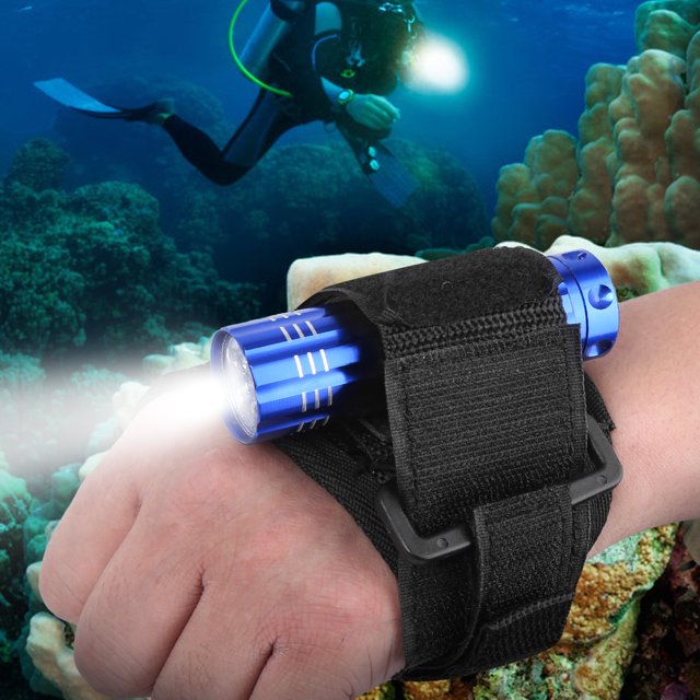 Guantes De Soporte De Luz, Guante De Linterna Antipérdida Bajo El Agua, Guante De Linterna Ajustable, Natación De Buceo Para Tipos De Linternas ANGGREK Guante de linterna de buceo