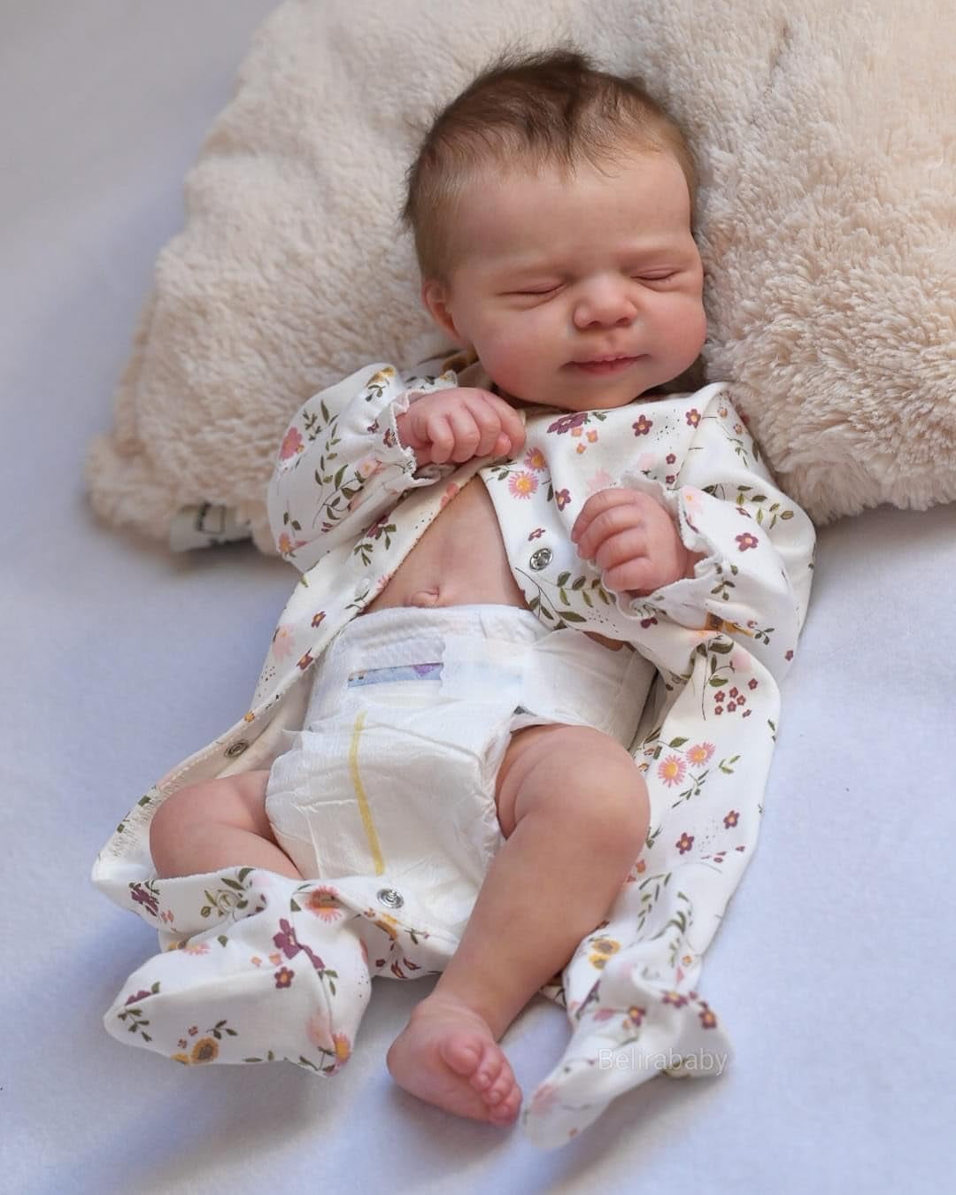 Realistic Reborn Baby Dolls Girl 19-Inch Reborn Doll Vinyl Body Sleeping Newborn Real Life Baby Gifts/Toys