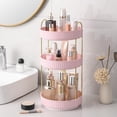 thumbnail image 1 of Organizador de maquillaje Aveniee 360 giratorio para Vanity Pink, 3 niveles, 1 of 6