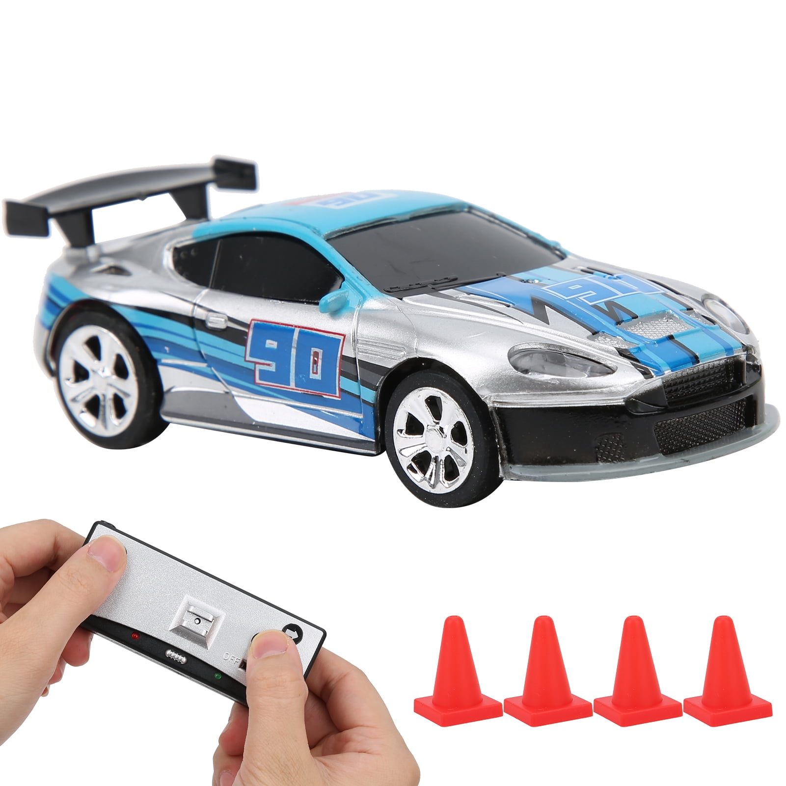 Ymiko Toy Car Remote Control App Dual Mode Mini Remote Control Mini Rc Car For Playing For Toy Gift Silver