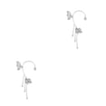 thumbnail image 1 of Sonducket Pendientes Niñas Ceremonia de boda Fiesta de compromiso Banquete Circón Pendiente Señoras Joyería Decoración Regalo de cumpleaños Bien 2Conjunto, 1 of 6