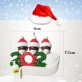 thumbnail image 3 of 2020 adornos navideños s sobrevivieron a familia de 2/3/4/5 adornos, colgantes únicos de árbol de Navidad DIY, Navidad familiar de Miembro negro de 3 Zulema Familia sobrevivida personalizada, 3 of 6